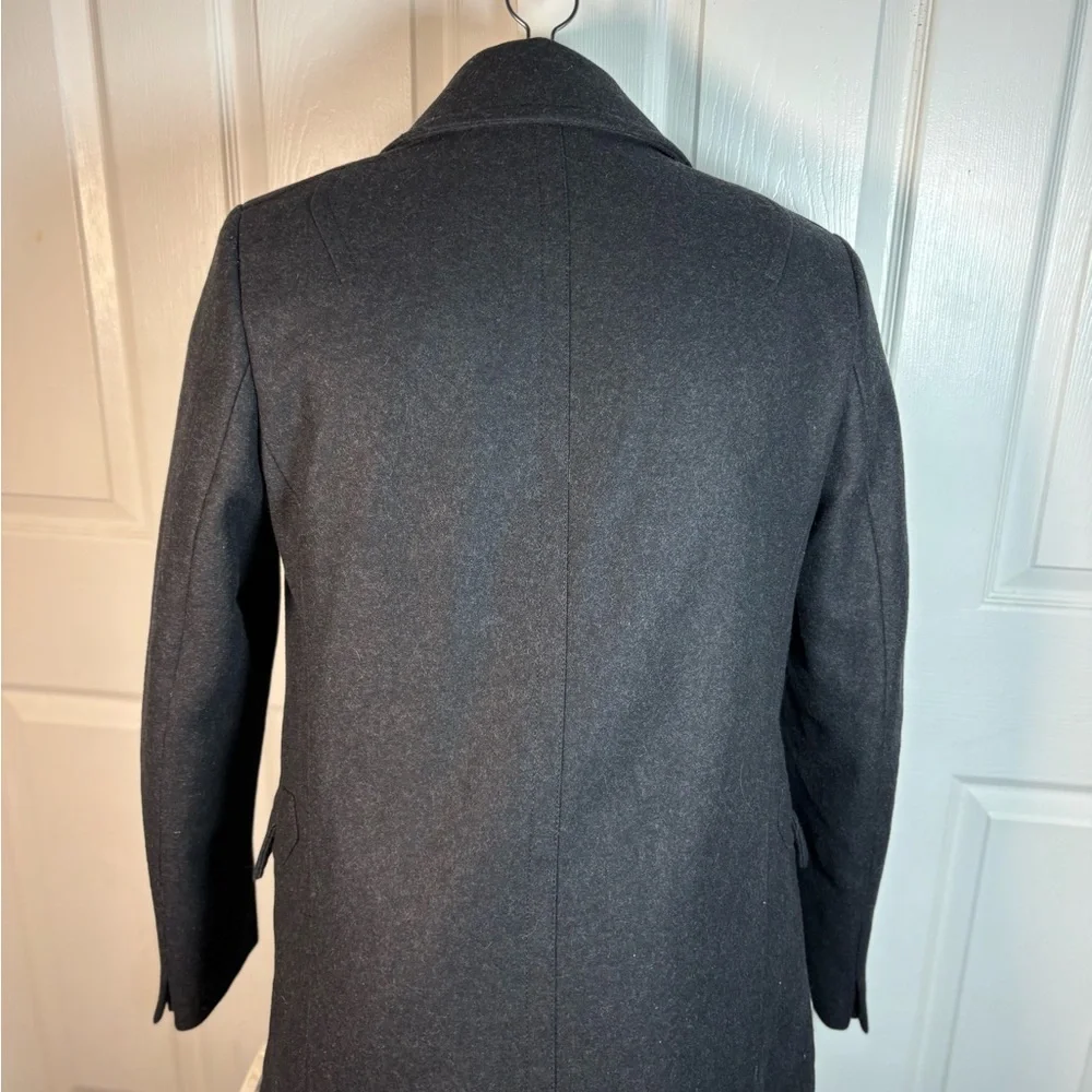 All Saints Men’s Dark Gray Pea Coat